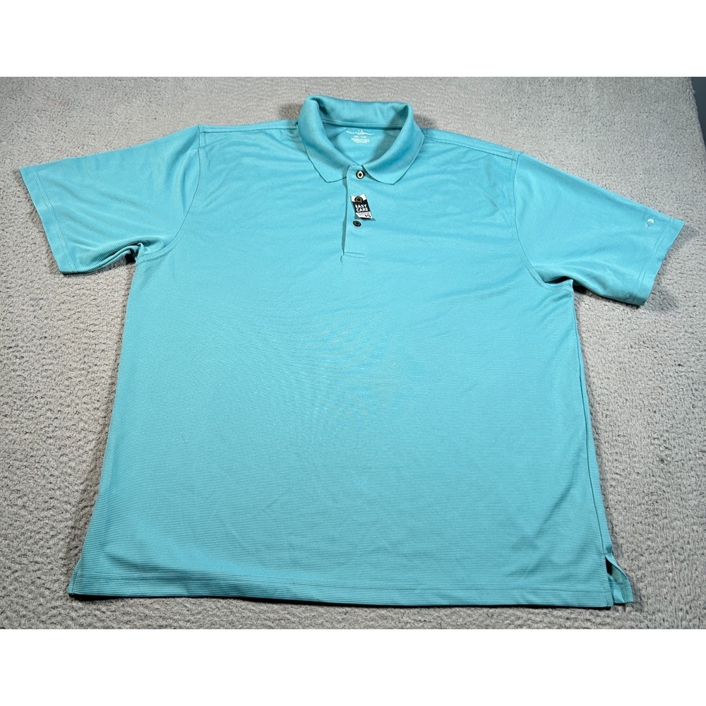 Grand Slam Polo Shirt Mens 2XL Blue Easy Care Sun Protection UPF 15 Golf Tennis